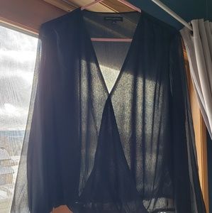 NWOT Banana Republic Wrap-Style Top